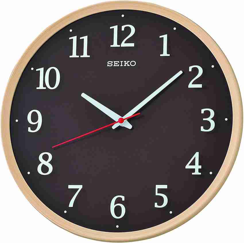 Seiko Analog 18 cm X 38 cm Wall Clock Price in India Buy Seiko Analog 18 cm X 38 cm Wall Clock online at Flipkart