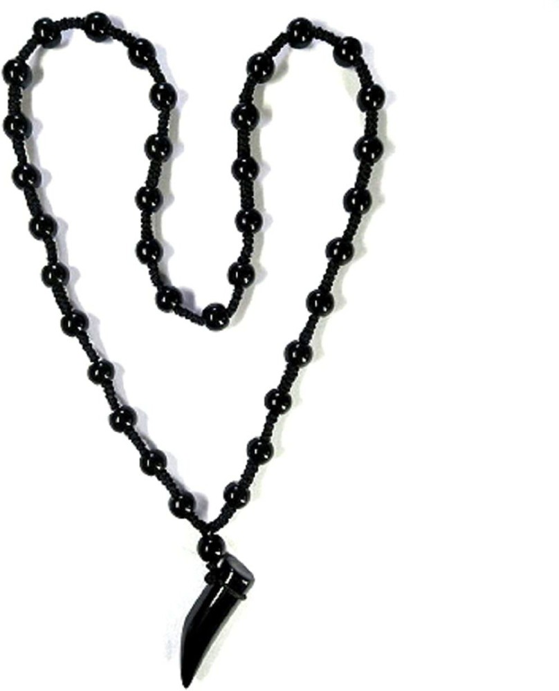 Tube Leather Cord Necklace for Men - Elegant Jewelry / Mens Jewelry Black / 16 inch (40cm)