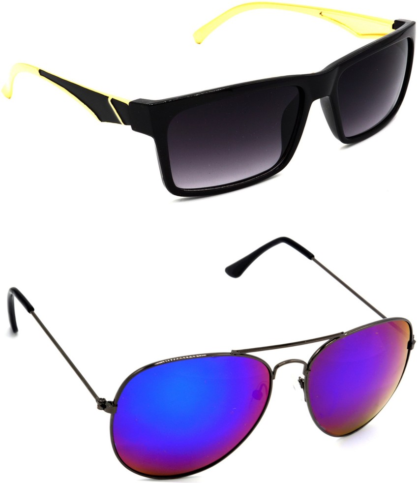 Buy Collet Aviator Sunglasses Blue, Black For Men & Women Online @ Best  Prices in India | Flipkart.com
