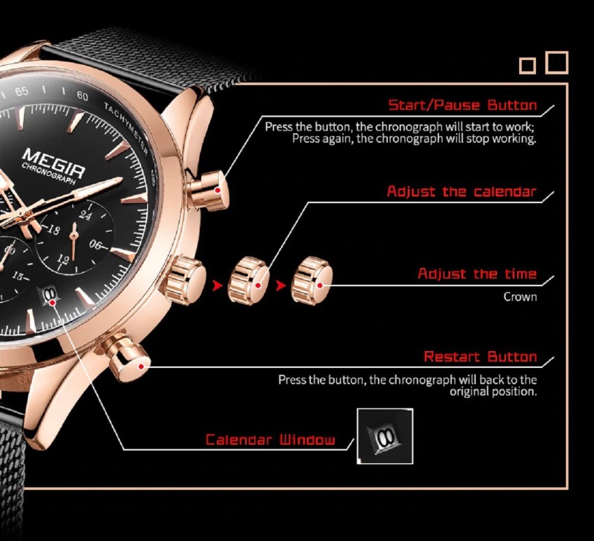 Megir on sale watches flipkart