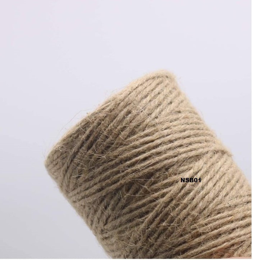  2 Mm 3 Ply Natural Twine Gardening String Cord Rope Roll For  Artworks