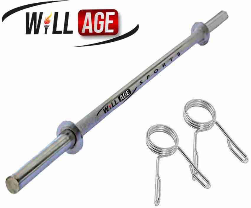 WILLAGE Weight Lifting Rod Steel Fitness Gym Rod 23MM 5Ft