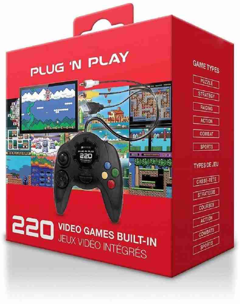 Plug N Play Kids Video Game with 220 Different Video Games Included (Black)  Limited Edition Price in India - Buy Plug N Play Kids Video Game with 220  Different Video Games Included (