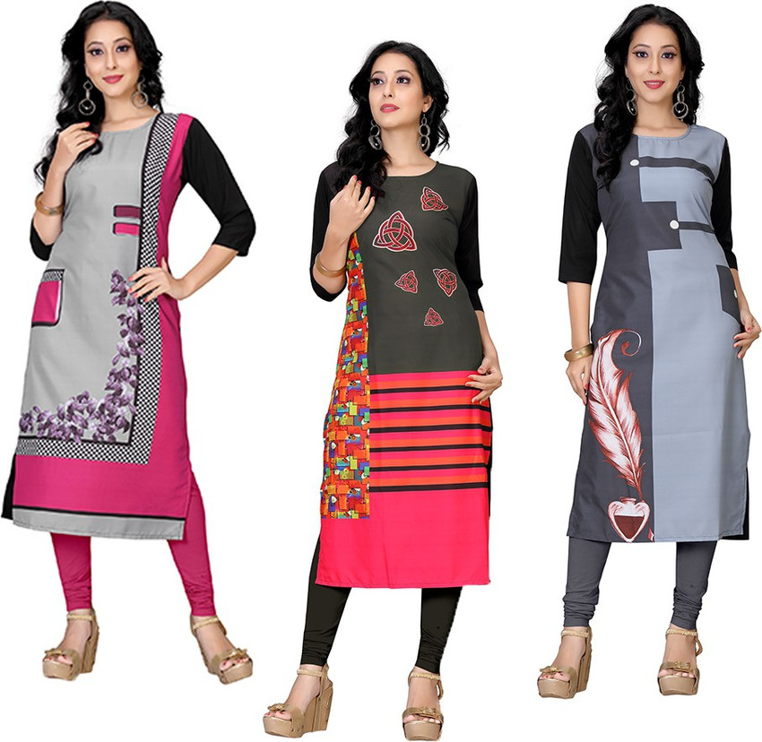 Shree Laxminarayan export Women Printed Straight Kurta Flipkart