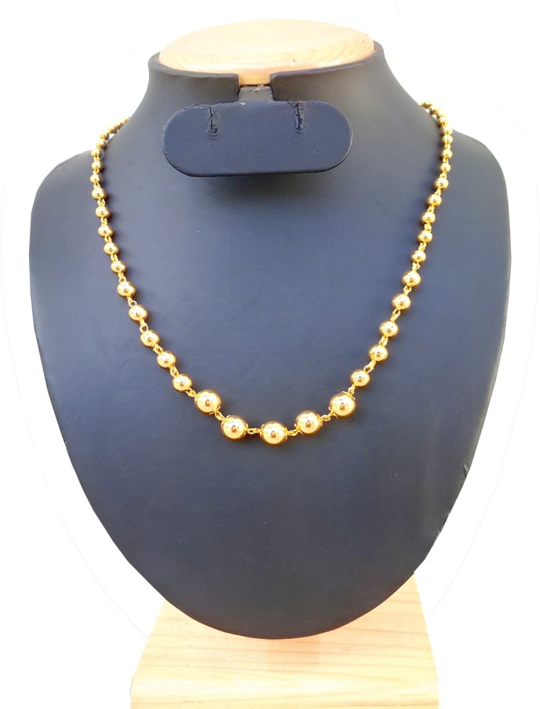 Gold ball sale chain price