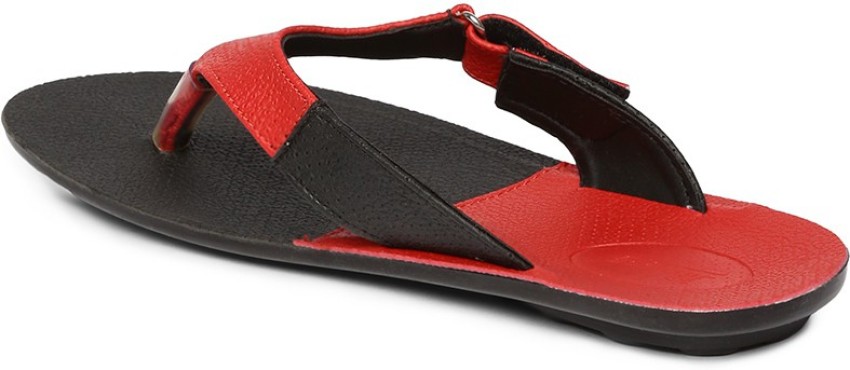 Paragon chappal red on sale colour