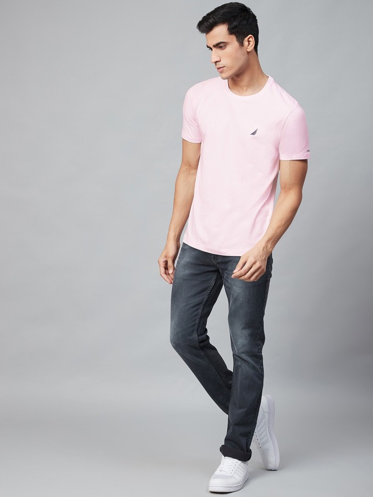 Brand new nautica t shirt XL size milk Rose colour for sale - Men -  1751124379