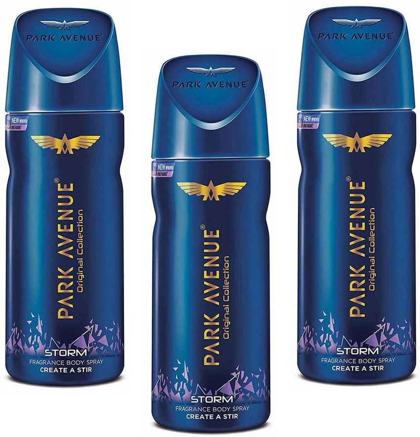 PARK AVENUE Storm Fragrance Body Spray 150 ml 3 Pack Of Three
