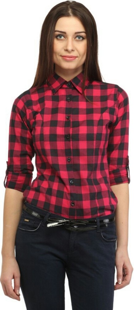 Dream Girl Women Checkered Casual Red Shirt Buy Red Dream Girl Women Checkered Casual Red Shirt Online at Best Prices in India Flipkart