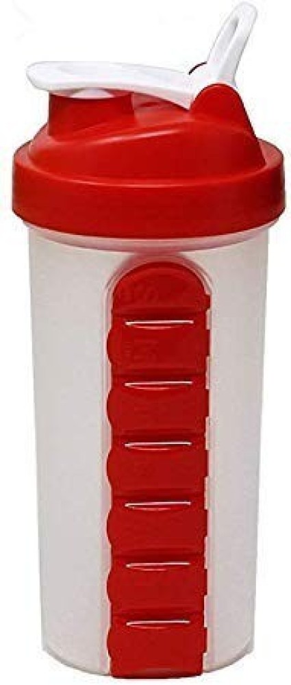 Shaker Bottle with Pill Case Holder