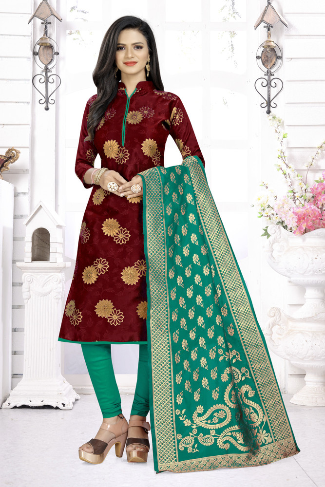VASALI Cotton Silk Self Design Kurta Churidar Material Price in India Buy VASALI Cotton Silk Self Design Kurta Churidar Material online at Flipkart