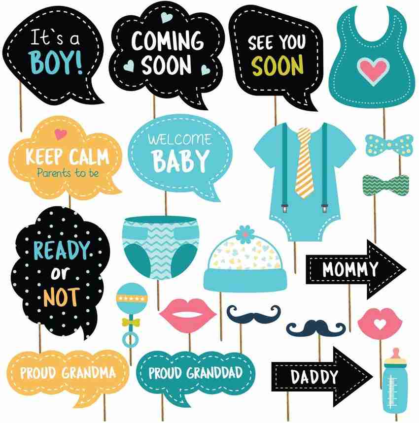 Baby shower selfie props best sale