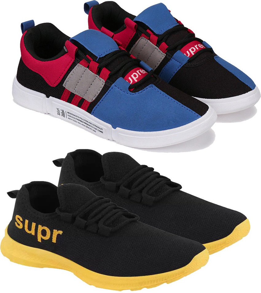 Blasco Supreme Super COMBO Chmn 1 Blu 317 Yellow Sports and Running Walking Shoes for Men Running Shoes For Men Buy Blasco Supreme Super COMBO Chmn 1 Blu 317 Yellow Sports and