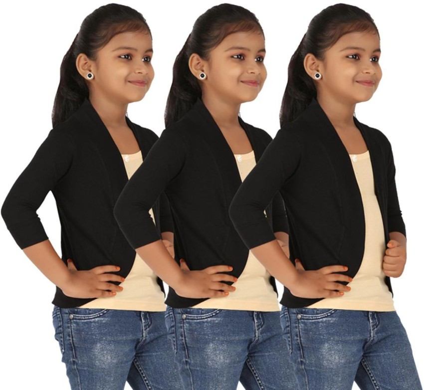 Girls 2025 shrug black