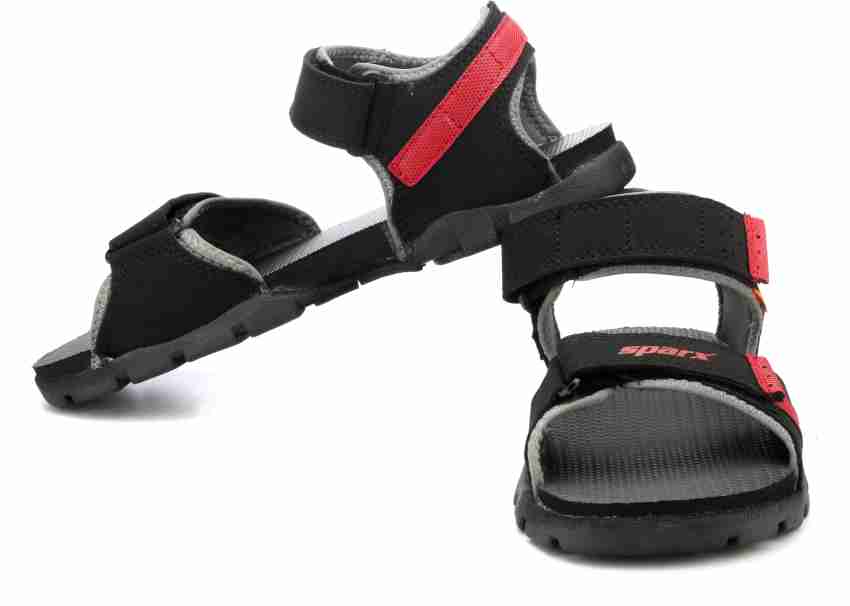 Sparx Sparx Men SS 109 Black Red Floater Sandals Men Black Red Grey Casual