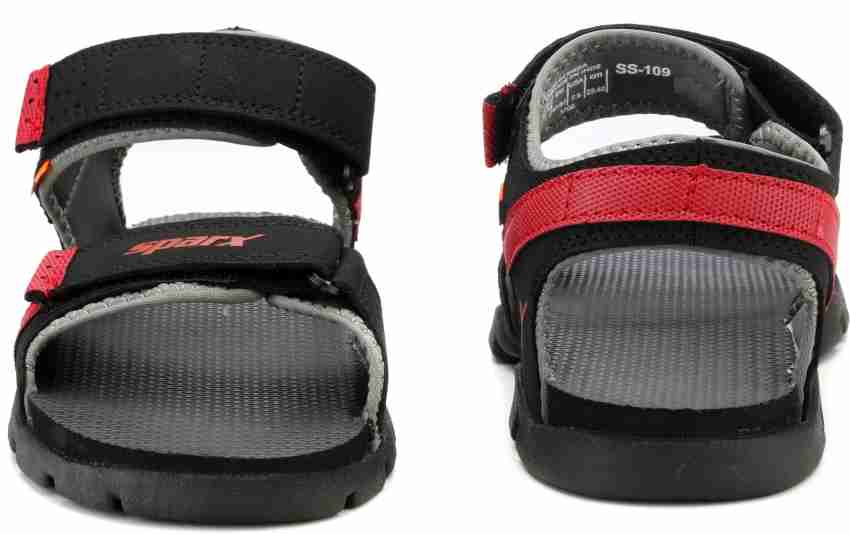 Sparx Sparx Men SS 109 Black Red Floater Sandals Men Black Red Grey Casual