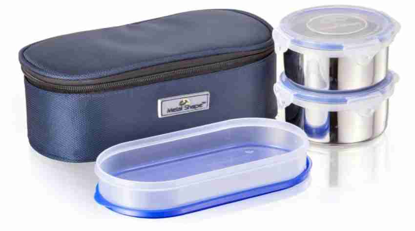 Stainless Steel Lunch Box Container, Metal Snack Box With 2/3