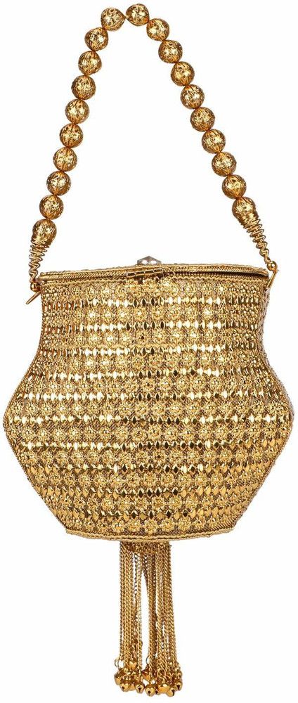LONGING TO BUY Metal Heavy Bead work Potli Bag For Weddings
