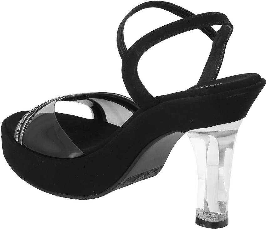 MOCHI Women Black Heels - Buy MOCHI Women Black Heels Online at Best Price  - Shop Online for Footwears in India