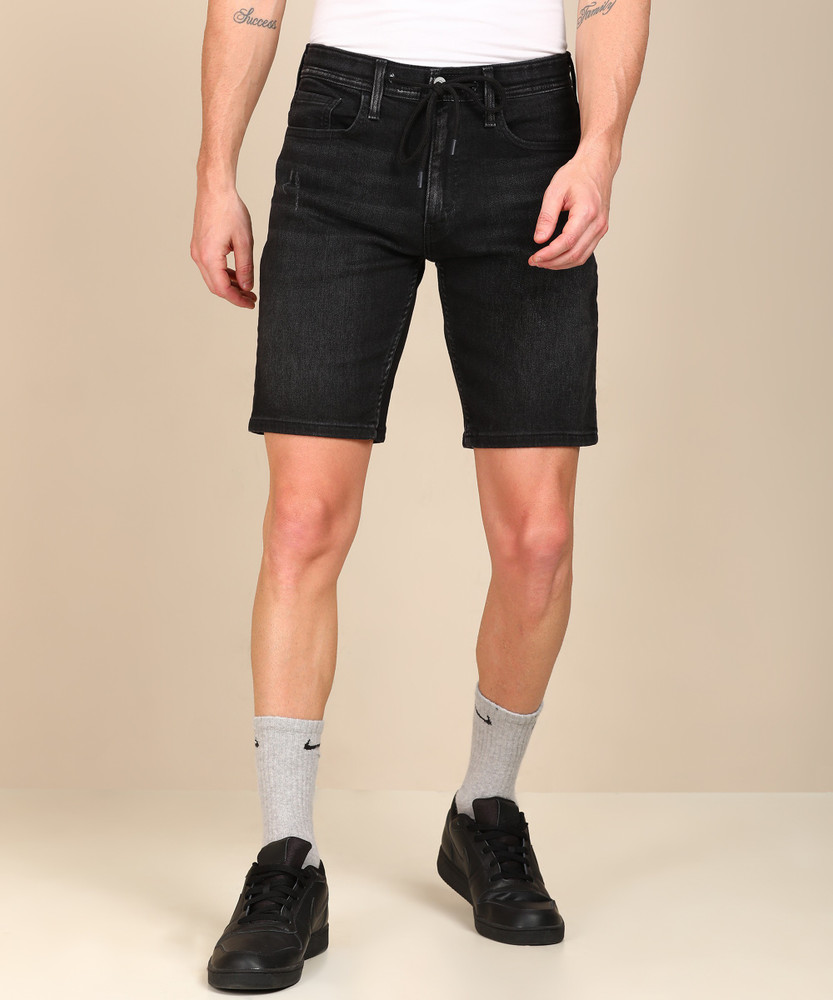 Black levi shorts on sale mens