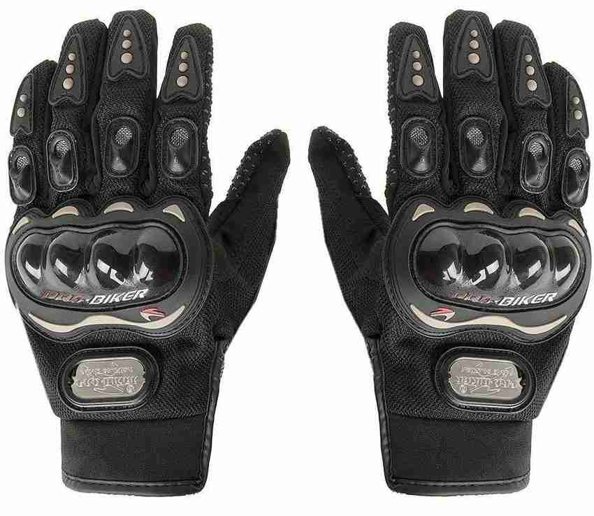 Leather hand sales gloves for bikers