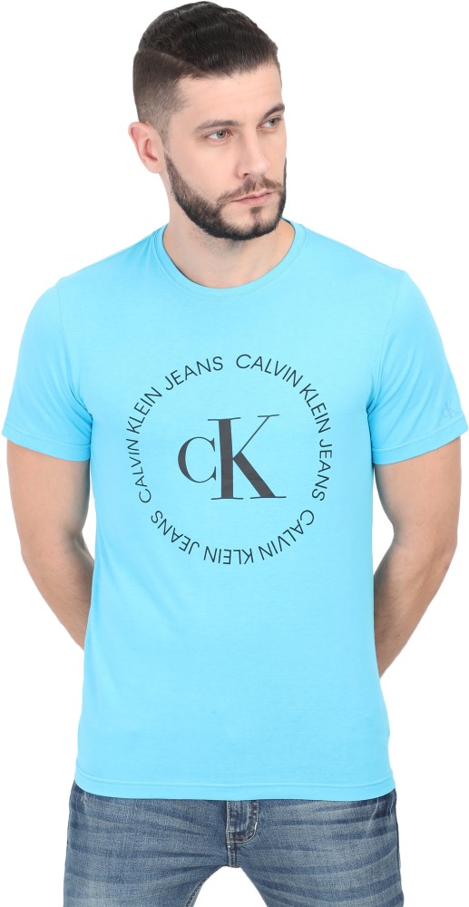 Calvin klein sales t shirt blue