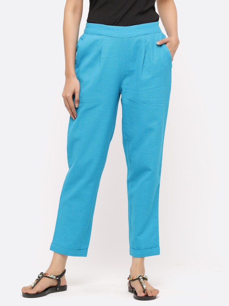 Ladies Trousers Half Elasticated Women Pull Up Pants Formal Office Work  Trousers  eBay