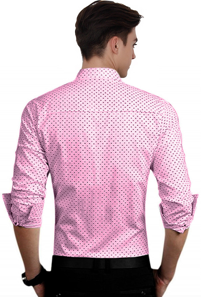 pink polka dot shirt mens