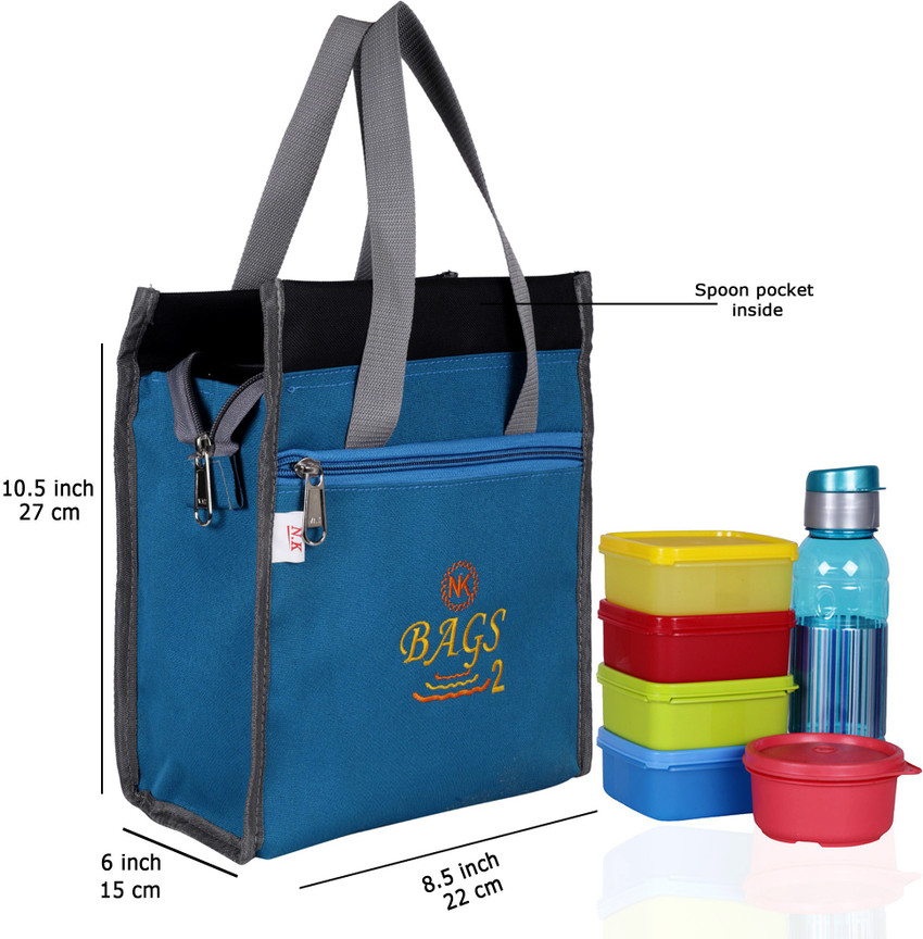 Lunch bag top with bottle pocket