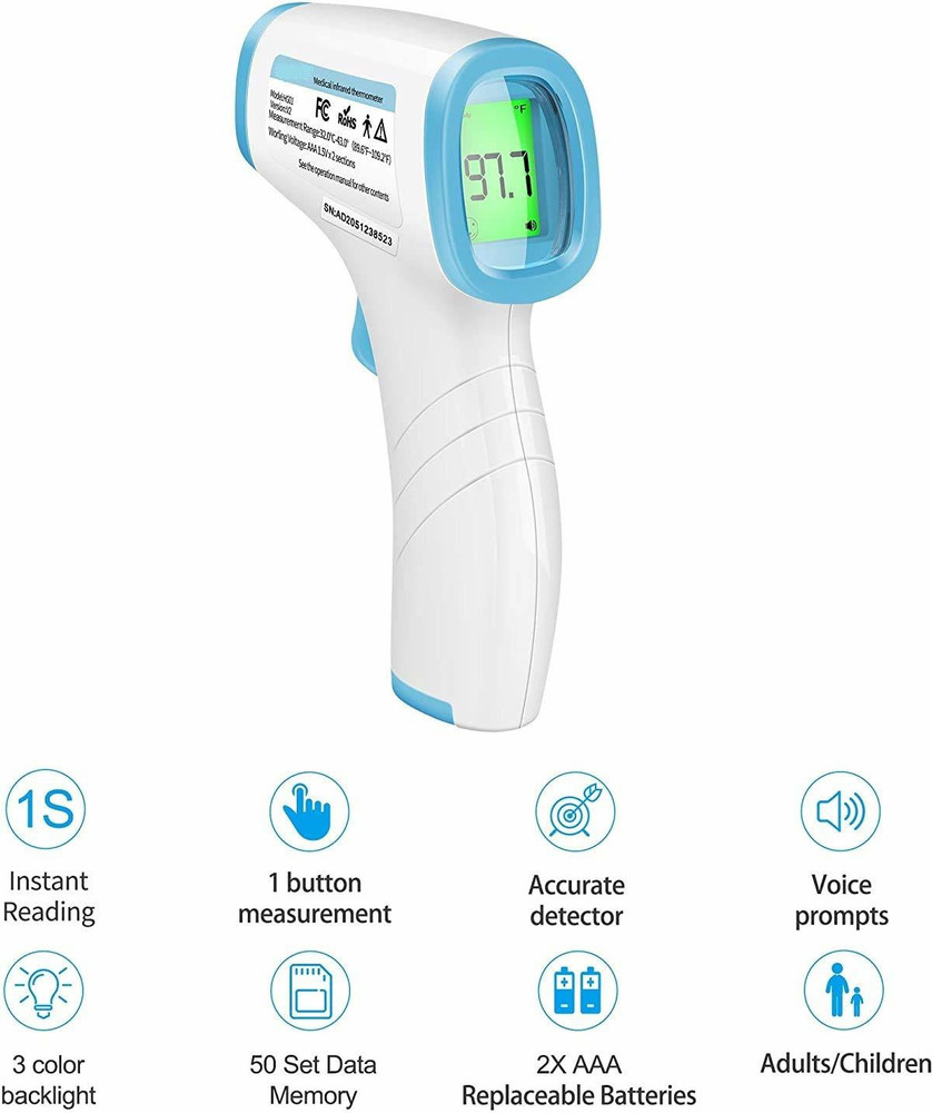 Atongm NHE 618A Infrared Thermometer for Kids Adults Accurate