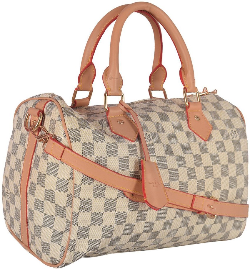 Louis+Vuitton+Speedy+Bandouliere+Duffle+30+Pink%2FRed%2FWhite+Canvas for  sale online