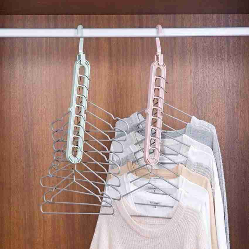 Magic Space Saving Clothes Hangers Standard Hangers with 9 Holes