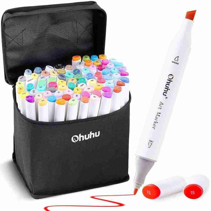 Ohuhu Markers Review - 100 Dual Tip Alcohol Marker Set