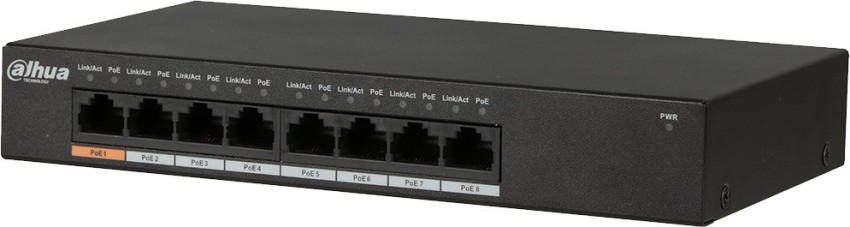Switch / Commutateur DAHUA industriel Gigabit à 10 ports avec PoE à 8 ports  (géré) - WBP Catalogue