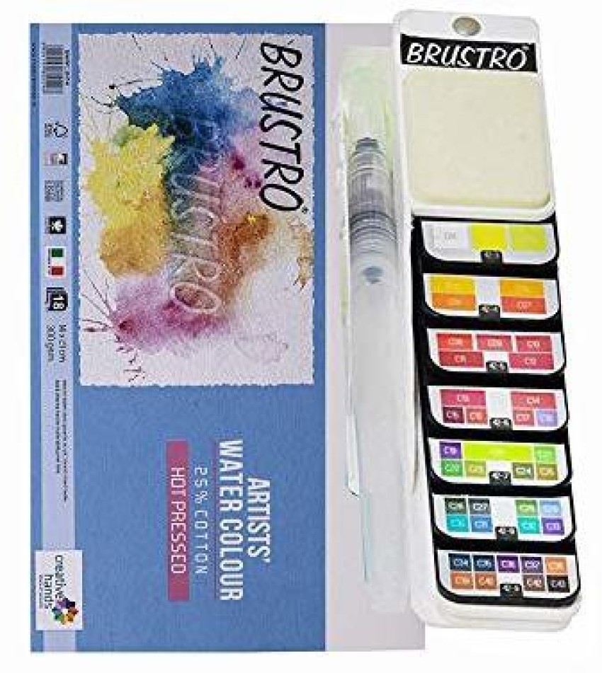 Brustro Artists' Water Colour Paper 100% Cotton 300gsm – A4 –  Rangbeerangee.com – Colourful Stationery Sellers