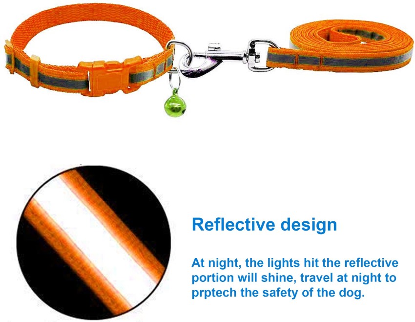 Buy Jainsons Pet Products 2cm / 20mm Reflective Dog Leash and Collar Set  with Safety Locking Buckle Nylon Pet Collars Adjustable for Small Medium  Large Dogs (Color May Vary) Online at Best