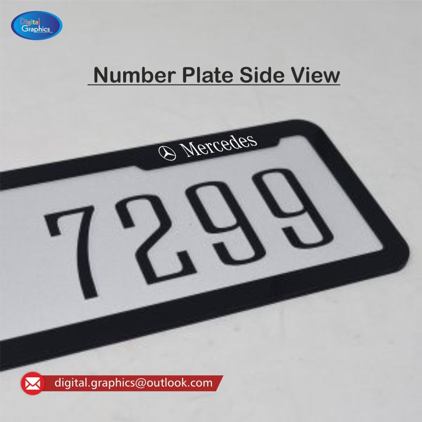 Mercedes benz deals number plate cover