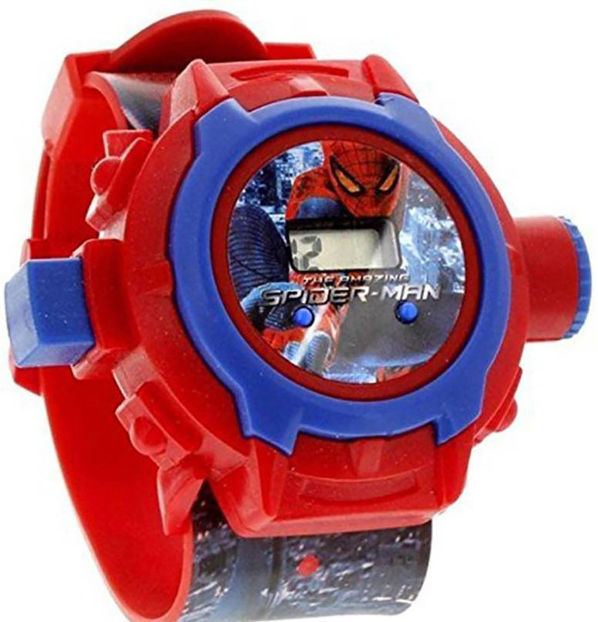 Super Kids Spider Man Digital Watch For Boys Girls Buy Super