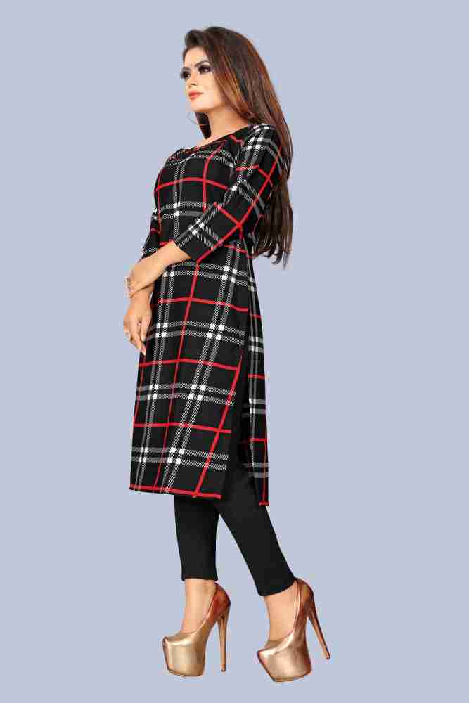 A line sale checked kurta