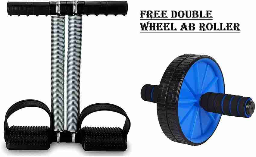 Ab wheel with spring clearance