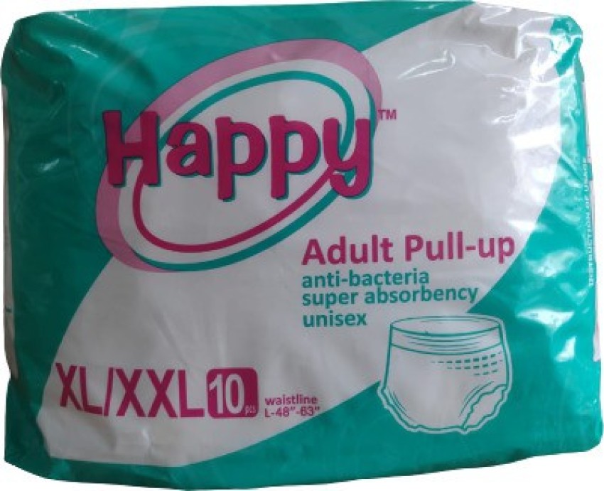 Happy Happyy Adult Pull-up Pants - XL/XXL (10 pieces) Adult Diapers - XL -  XXL - Buy 10 Happy Adult Diapers