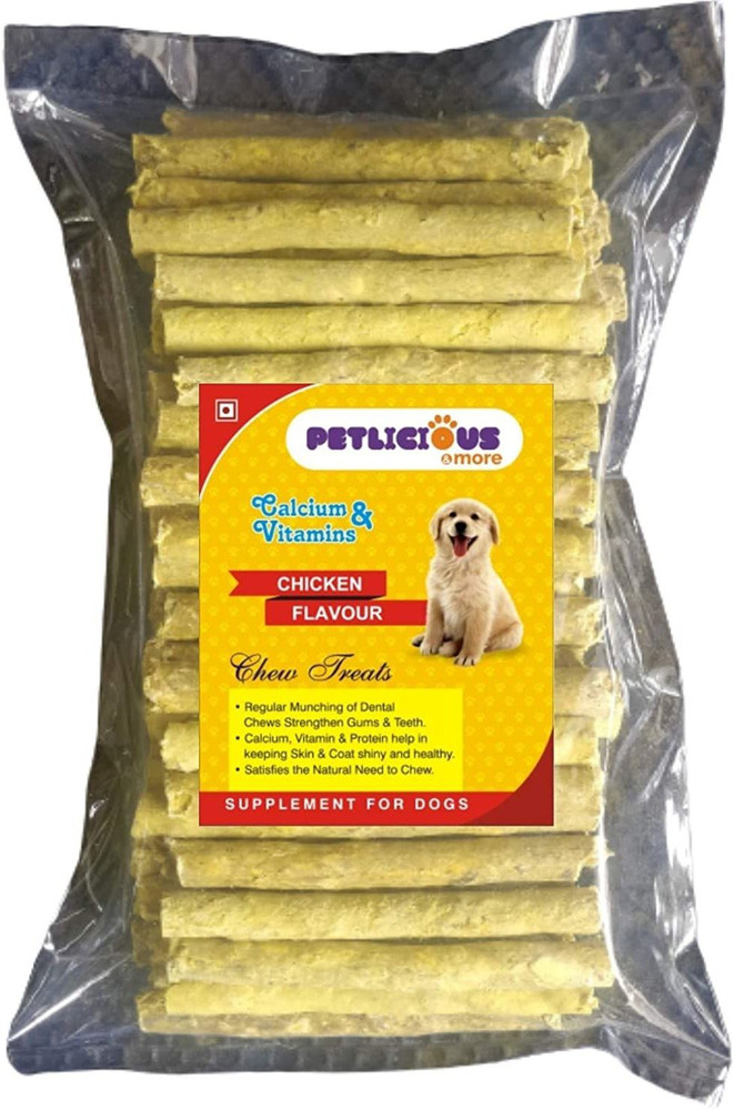 Petlicious More Chicken Chew Sticks 1 Kg Dog Chews Chicken Dog
