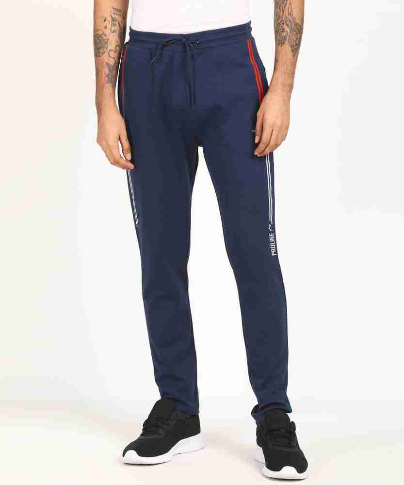 PROLINE Solid Men Dark Blue Track Pants