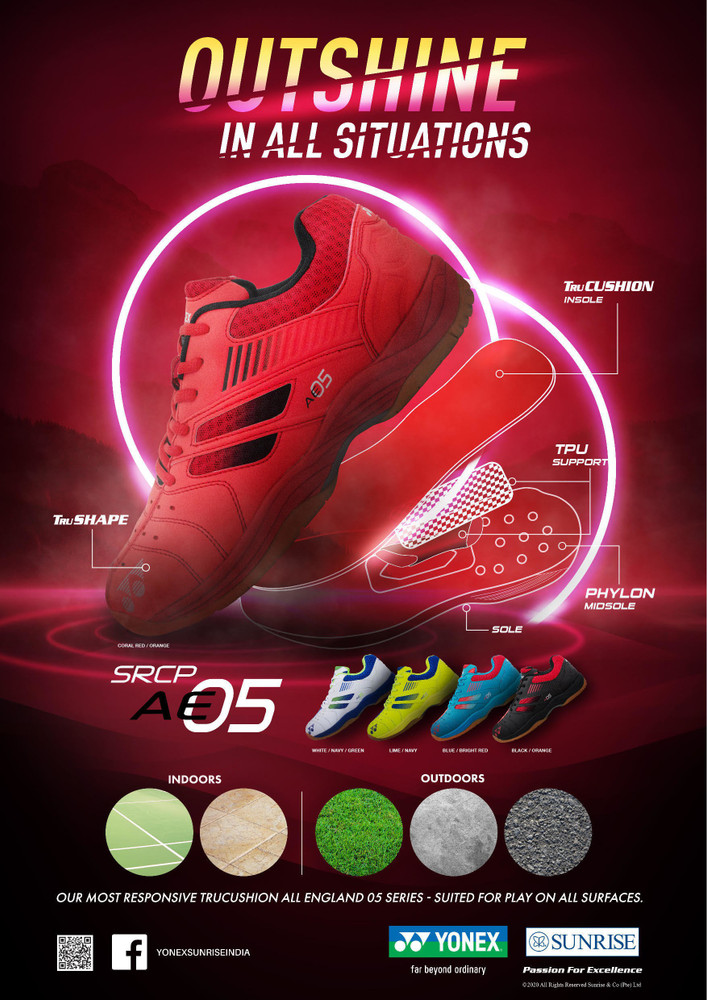 Yonex srcp ae 05 top badminton shoes for men