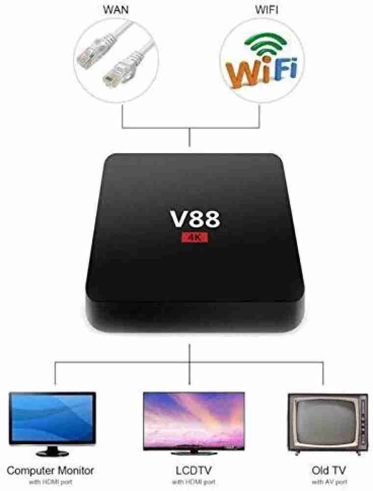TSV Smart Box V88R Android TV Box 2GB 16 Gb Media Streaming Device