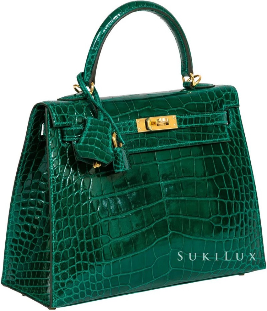 Buy Hermes Birkin Women Green Shoulder Bag Green Online @ Best Price in  India