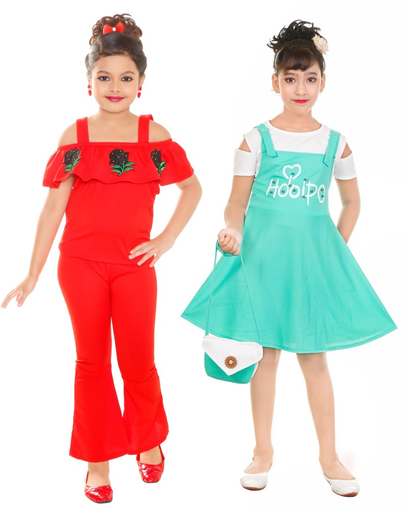 FIERA FASHION Girls Party(Festive) Top Dungaree, Skirt Price in India - Buy  FIERA FASHION Girls Party(Festive) Top Dungaree, Skirt online at