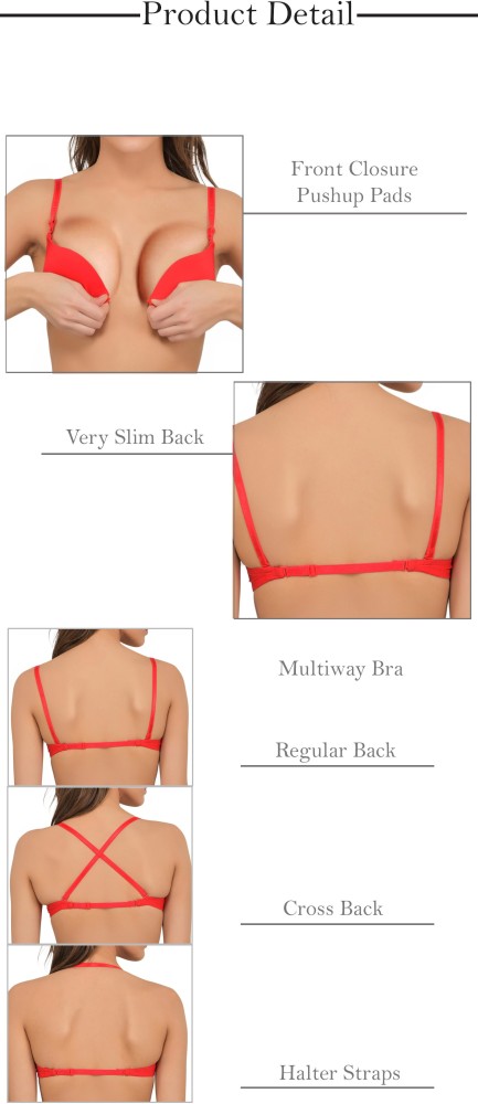 Buy Prettycat Red Womens Polycotton Push-Up Heavily Padded Bra  (Pc_Br_5120_Red_30B) Online at Best Prices in India - JioMart.