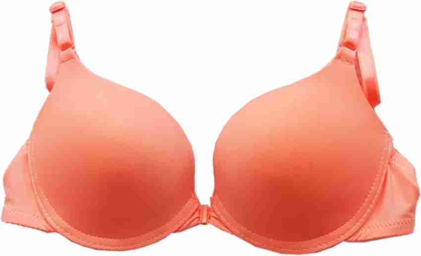 Poly Cotton Plain Orange Women Front Closure Multiway Padded Push Up Bra,  Size: 32-38 at Rs 165/piece in Delhi