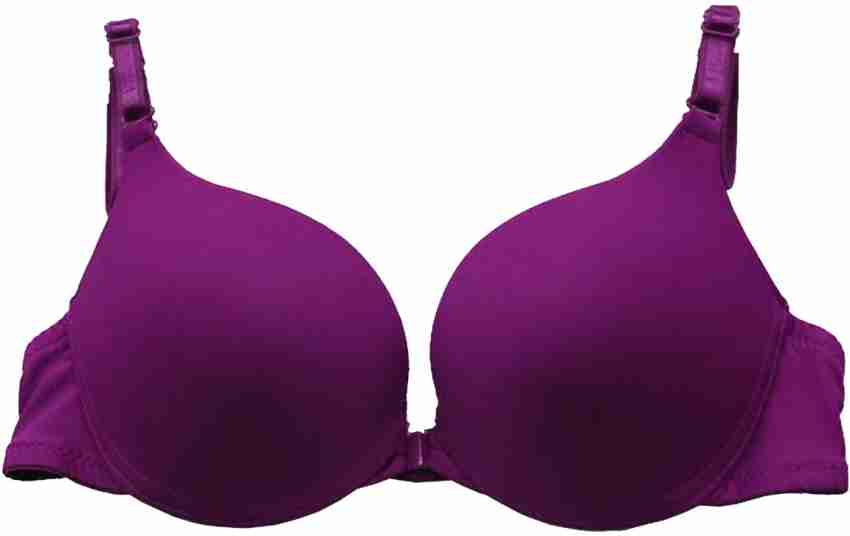 PrivateLifes Women Push-up Heavily Padded Bra - Buy Purple